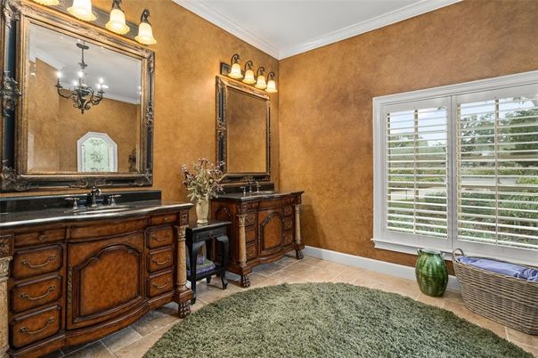 Bathroom, Chandelier, Dual Sink Vanities, Interior