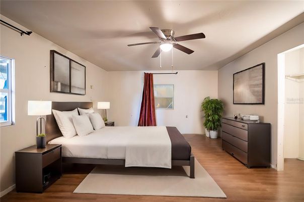 Bedroom, Interior, Wood Texture Flooring