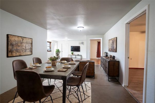 Dining room, Interior, Wood Texture Flooring