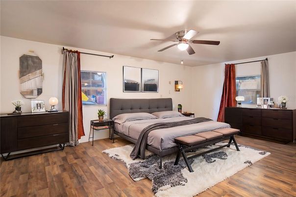 Bedroom, Interior, Wood Texture Flooring
