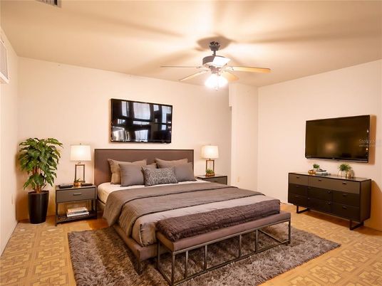 Bedroom, Interior, Wood Texture Flooring