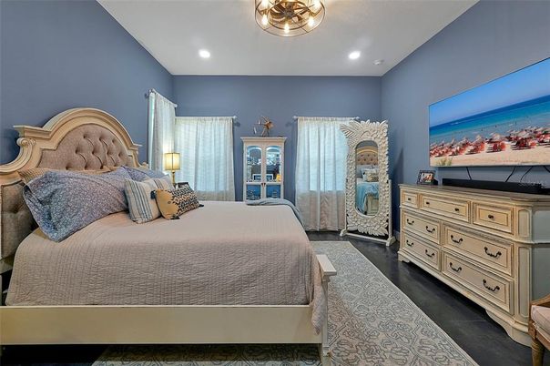 Bedroom, Interior, Recessed Lighting