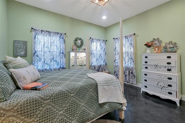 Bedroom, Interior, Recessed Lighting