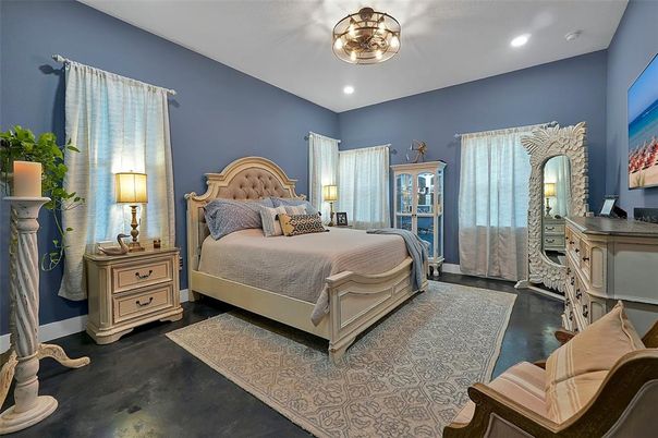 Bedroom, Interior, Recessed Lighting