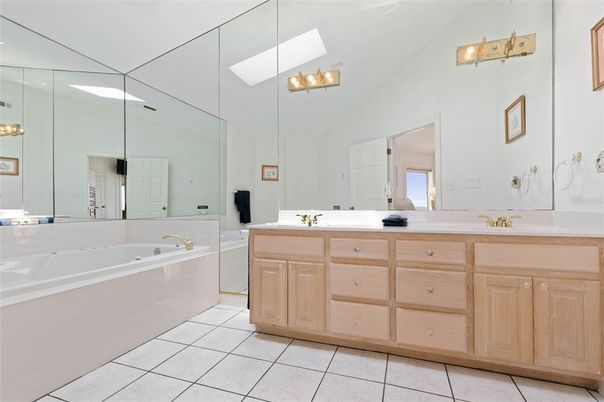 Bathroom, Dual Sink Vanities, Glass Shower, Interior