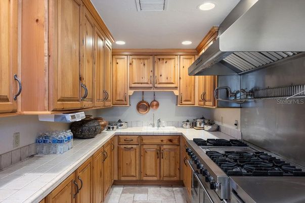 Interior, Kitchen, Recessed Lighting, Tile Countertops