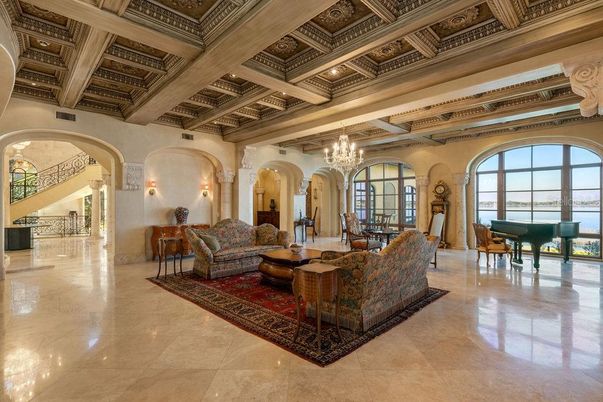 Chandelier, Interior, Living room, Piano, Wooden Beams