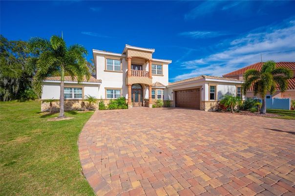 Attached, Backyard, Exterior, Facade, Mediterranean