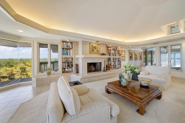 Fireplace, Interior, Living room, Recessed Lighting