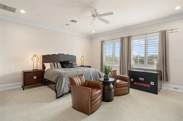 Bedroom, Interior, Recessed Lighting