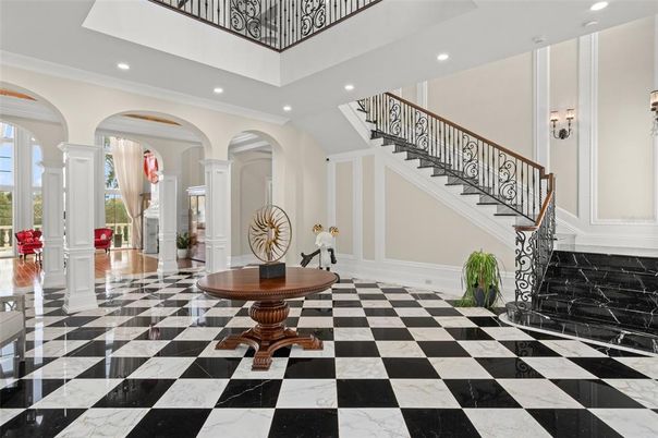 Interior, Marble, Recessed Lighting