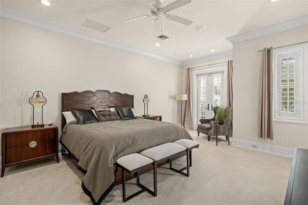 Bedroom, Interior, Recessed Lighting