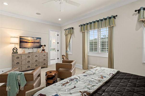 Bedroom, Interior, Recessed Lighting
