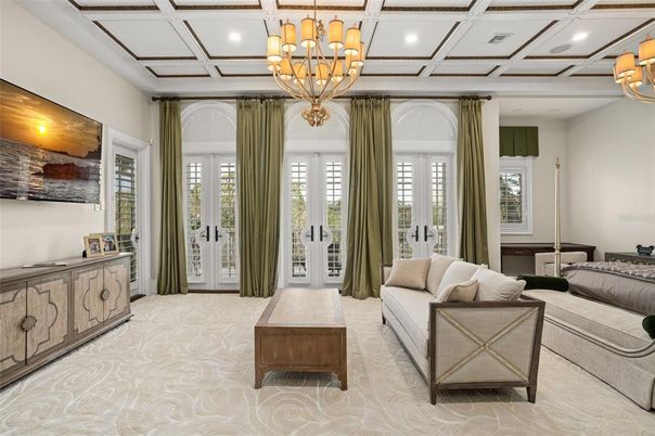 Chandelier, Interior, Living room, Recessed Lighting