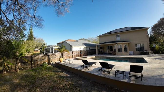 Backyard, Exterior, Pool, Solar Panels