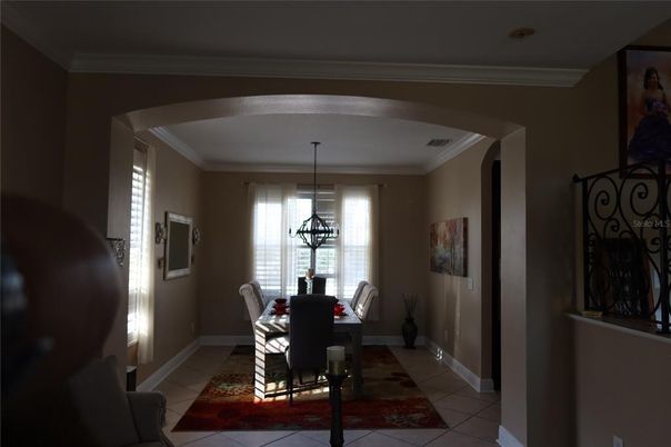 Dining room, Interior, Pendant Lights