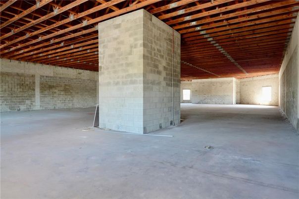 Interior, Stone Walls, Wooden Beams