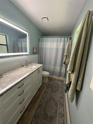 Bathroom, Interior, Wood Texture Flooring