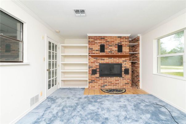 Fireplace, Interior, Stone Walls