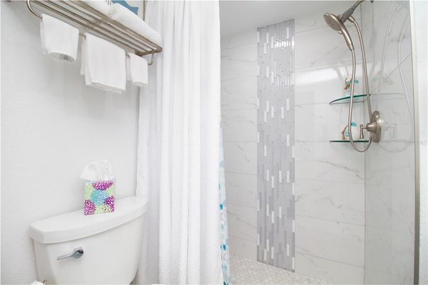 Bathroom, Glass Shower, Interior, Marble Walls