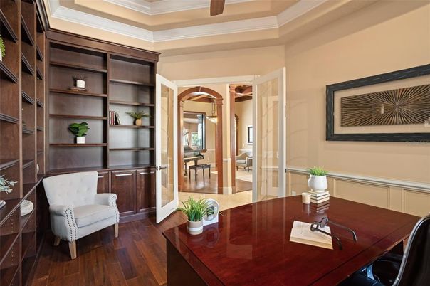 Home Office, Interior, Wood Texture Flooring