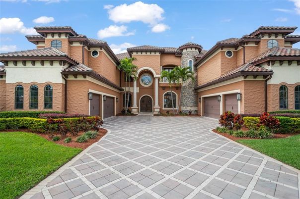 Attached, Backyard, Exterior, Facade, Mediterranean