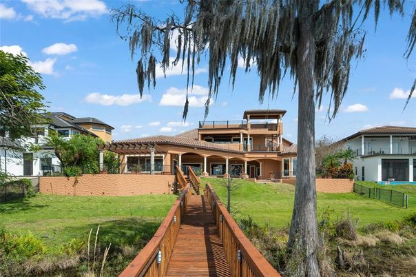 Backyard, Exterior, Facade, Mediterranean