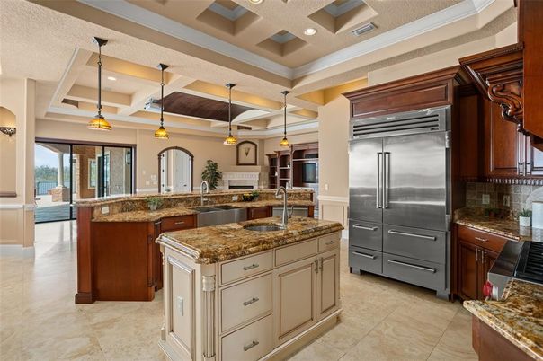 Interior, Kitchen, Pendant Lights, Recessed Lighting, Stainless Steel Appliances
