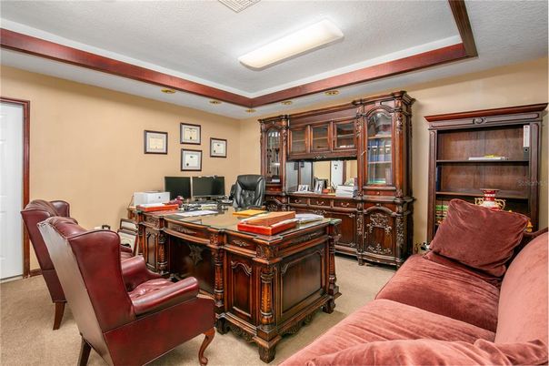 Home Office, Interior, Recessed Lighting