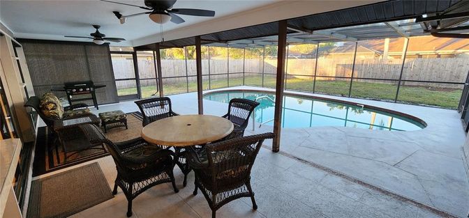 Dining room, Glass Ceilings, Interior, Pool, Sun Room