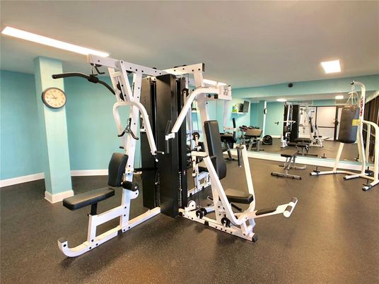 Fitness Equipment, Gym, Interior, Recessed Lighting
