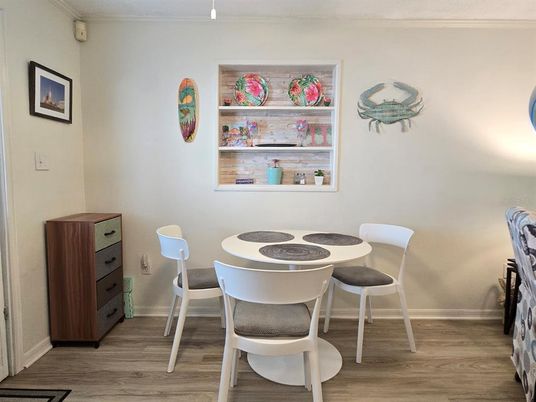 Dining room, Interior, Wood Texture Flooring