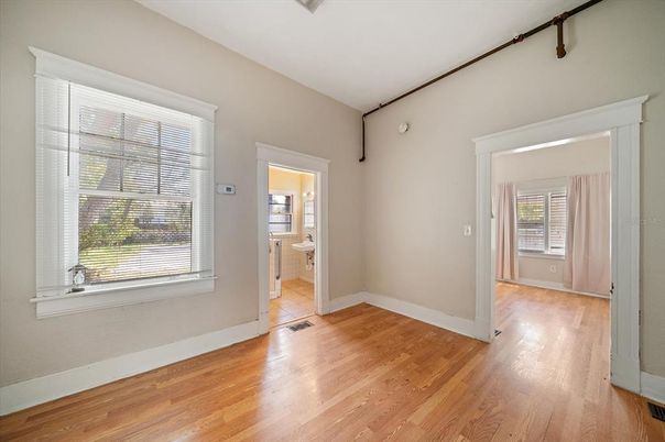 Bathroom, Empty room, Interior, Wood Texture Flooring