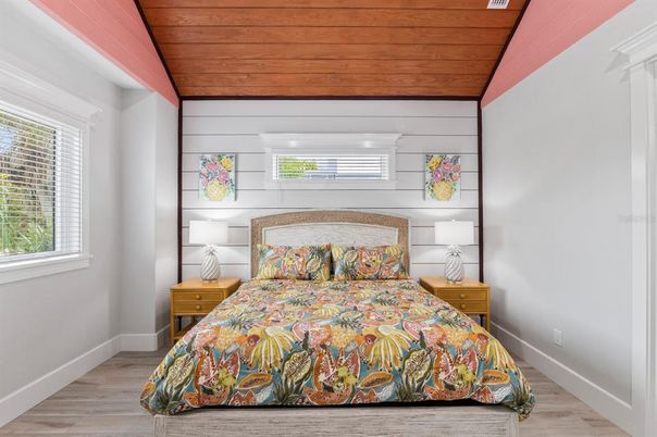 Bedroom, Interior, Wooden Ceilings, Wood Texture Flooring
