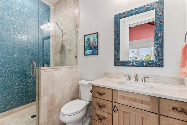 Bathroom, Glass Shower, Interior