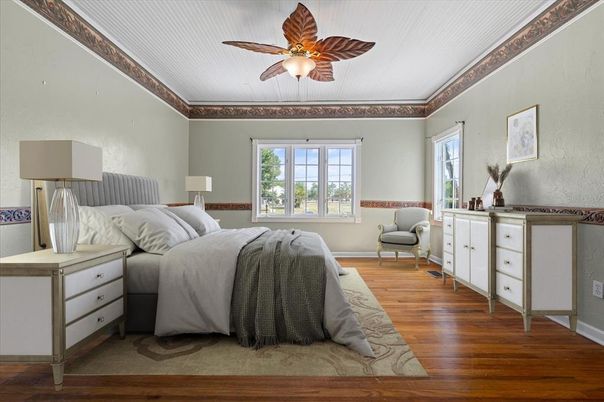 Bedroom, Interior, Wood Texture Flooring