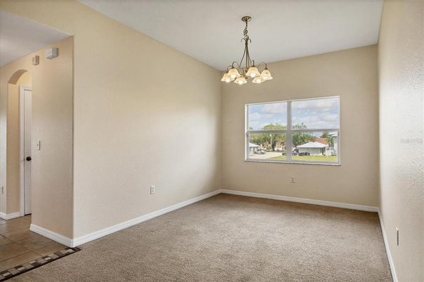 Chandelier, Empty room, Interior
