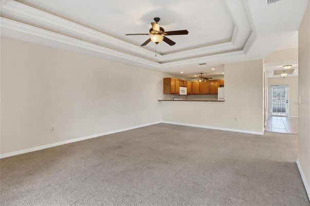 Empty room, Interior, Kitchen, Recessed Lighting