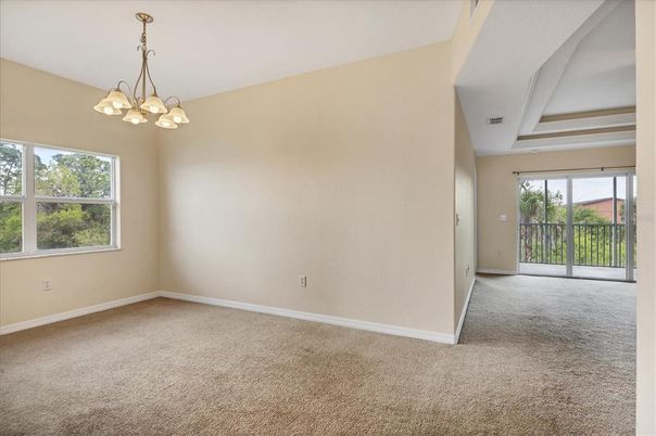 Chandelier, Empty room, Interior