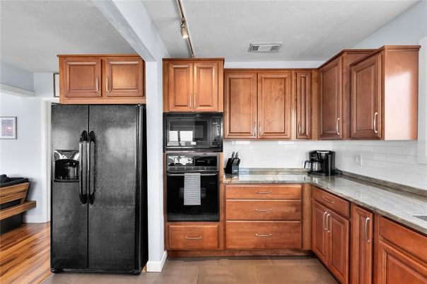 Interior, Kitchen, Wood Texture Flooring