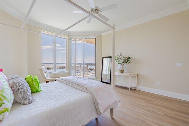 Bedroom, Interior, Water, Wood Texture Flooring