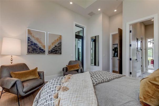 Bedroom, Interior, Recessed Lighting