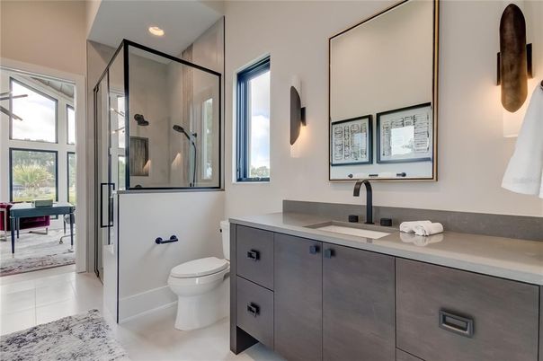 Bathroom, Interior, Recessed Lighting
