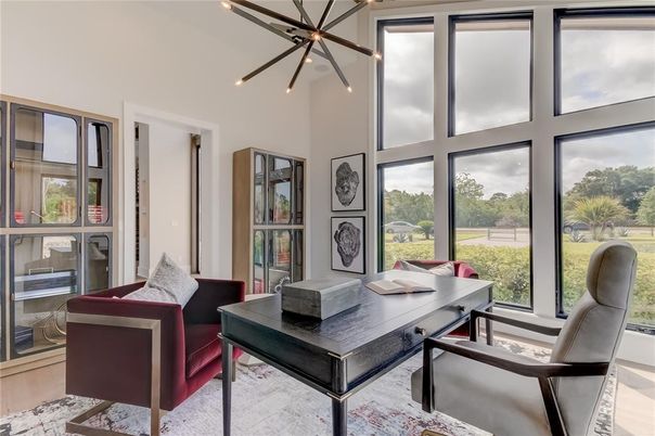 Home Office, Interior, Pendant Lights