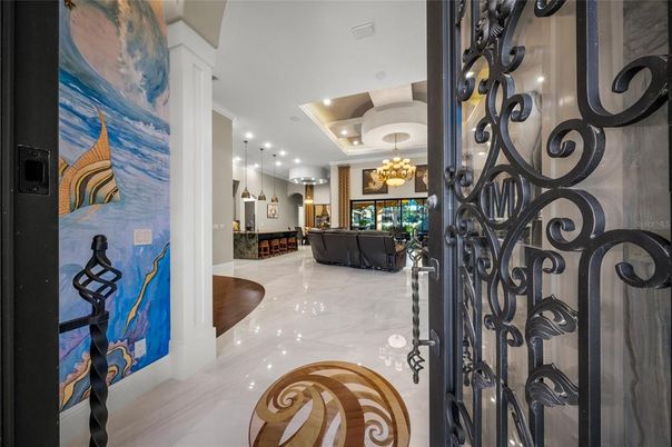 Chandelier, Interior, Marble, Pendant Lights, Recessed Lighting