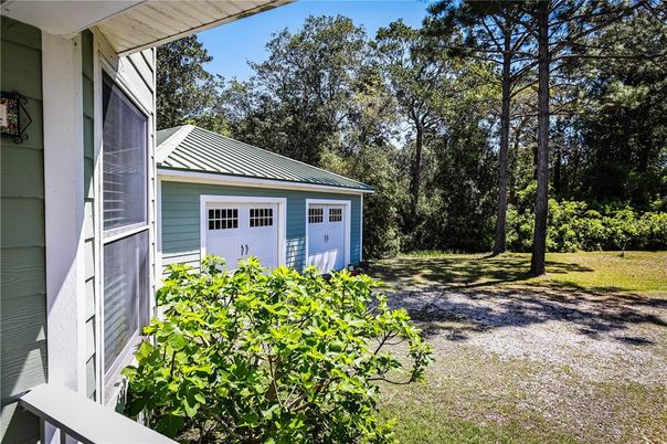 Backyard, Detached Garage, Exterior