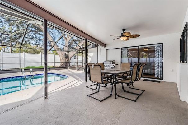 Dining room, Glass Ceilings, Interior, Pool, Sun Room