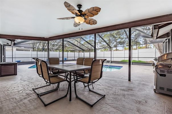 Dining room, Glass Ceilings, Interior, Pool, Sun Room