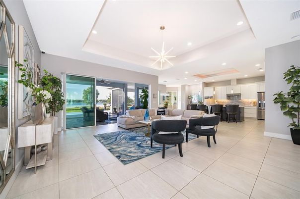 Interior, Kitchen, Living room, Pendant Lights, Recessed Lighting