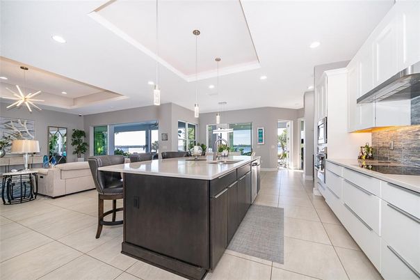 Interior, Kitchen, Living room, Pendant Lights, Recessed Lighting